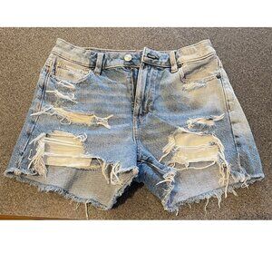 American Eagle Outfitters Cut-off Denim Mom Shorts Size 0